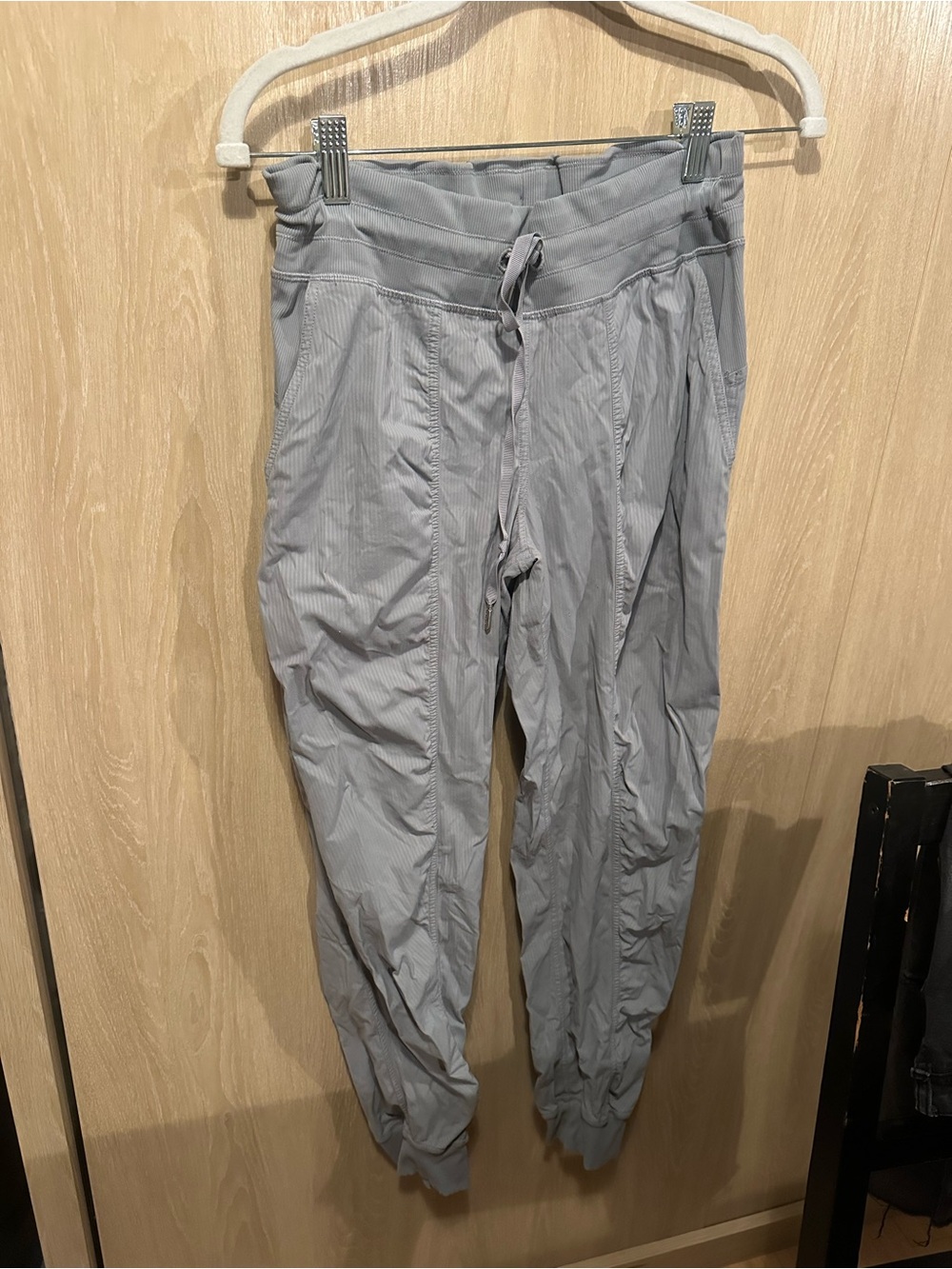 Light Gray Drawstring Jogger Pants